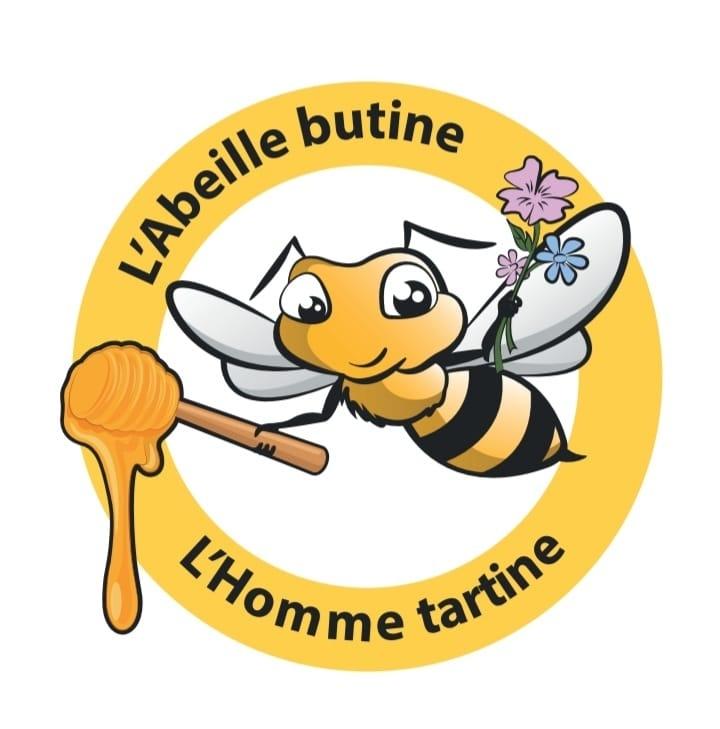 Logo de L'Abeille butine, l'homme tartine